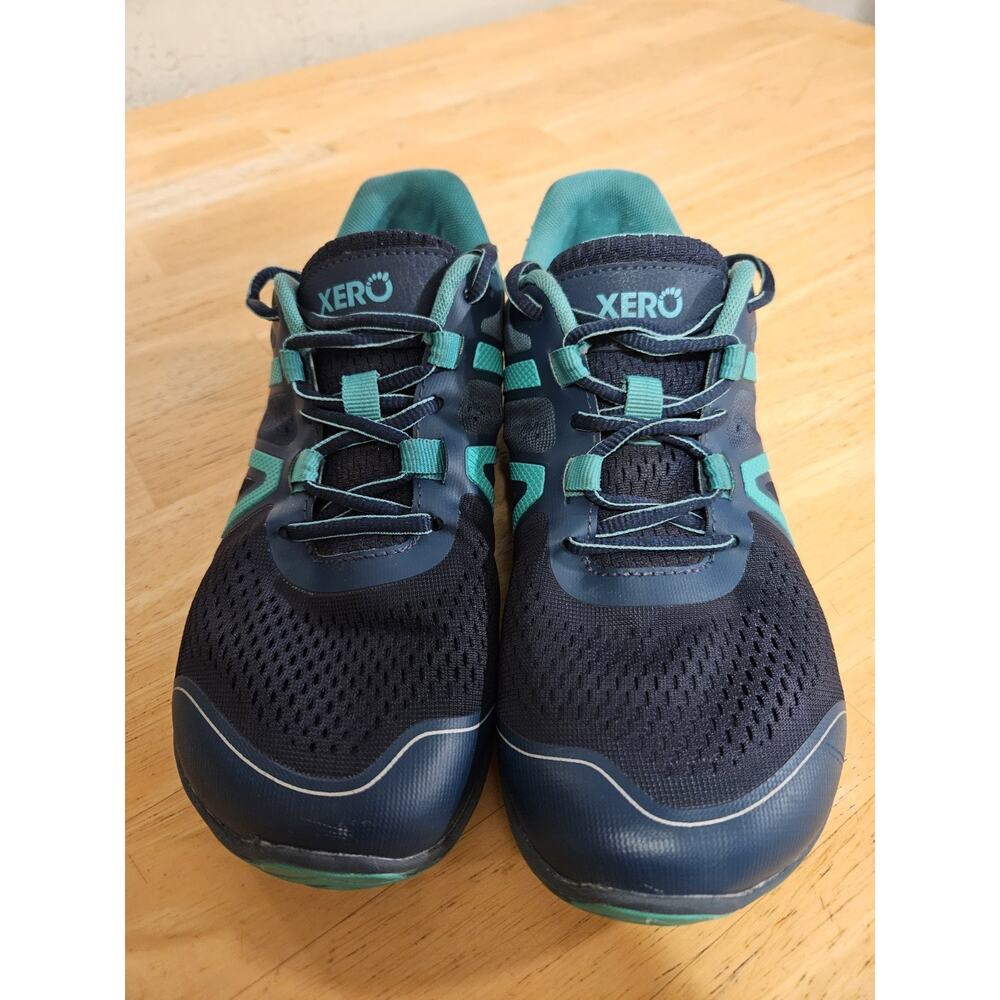Xero Shoes HFS II Women's Low Top Lace-Up Mesh Breathable Sneakers Navy/Teal